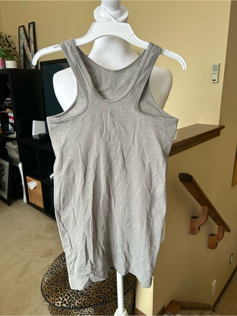 lululemon athletica Gray Ribbed Racerback Long Tank - Picture 2 of 7